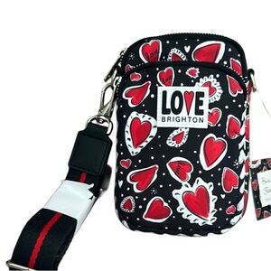 Brighton “Hearts a Flutter” Nylon Utility / Crossbody Bag